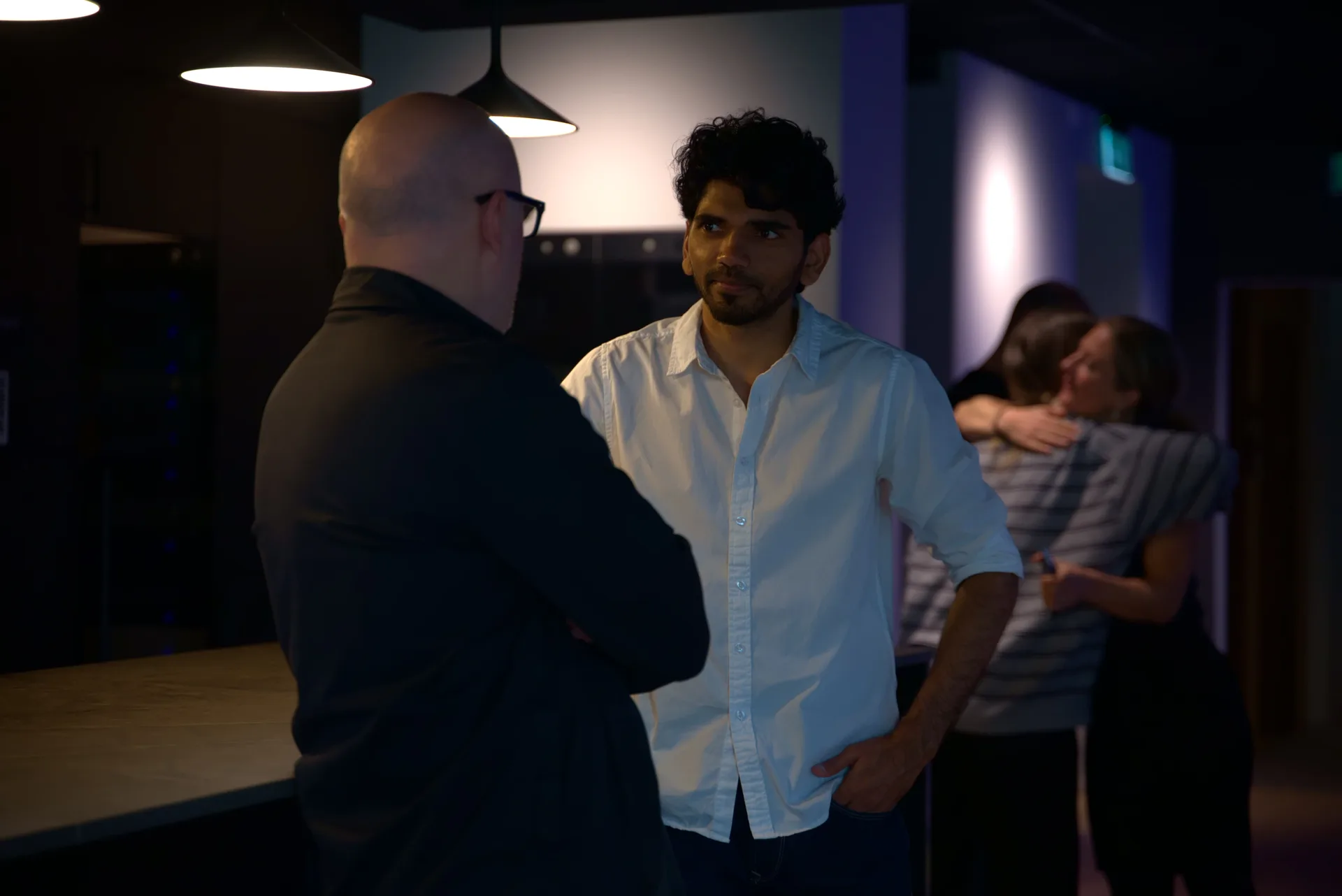 Founders talking after the session