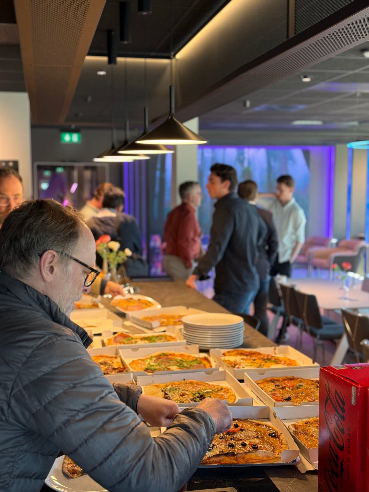 Networking dinner with the founders who stayed after the official program
