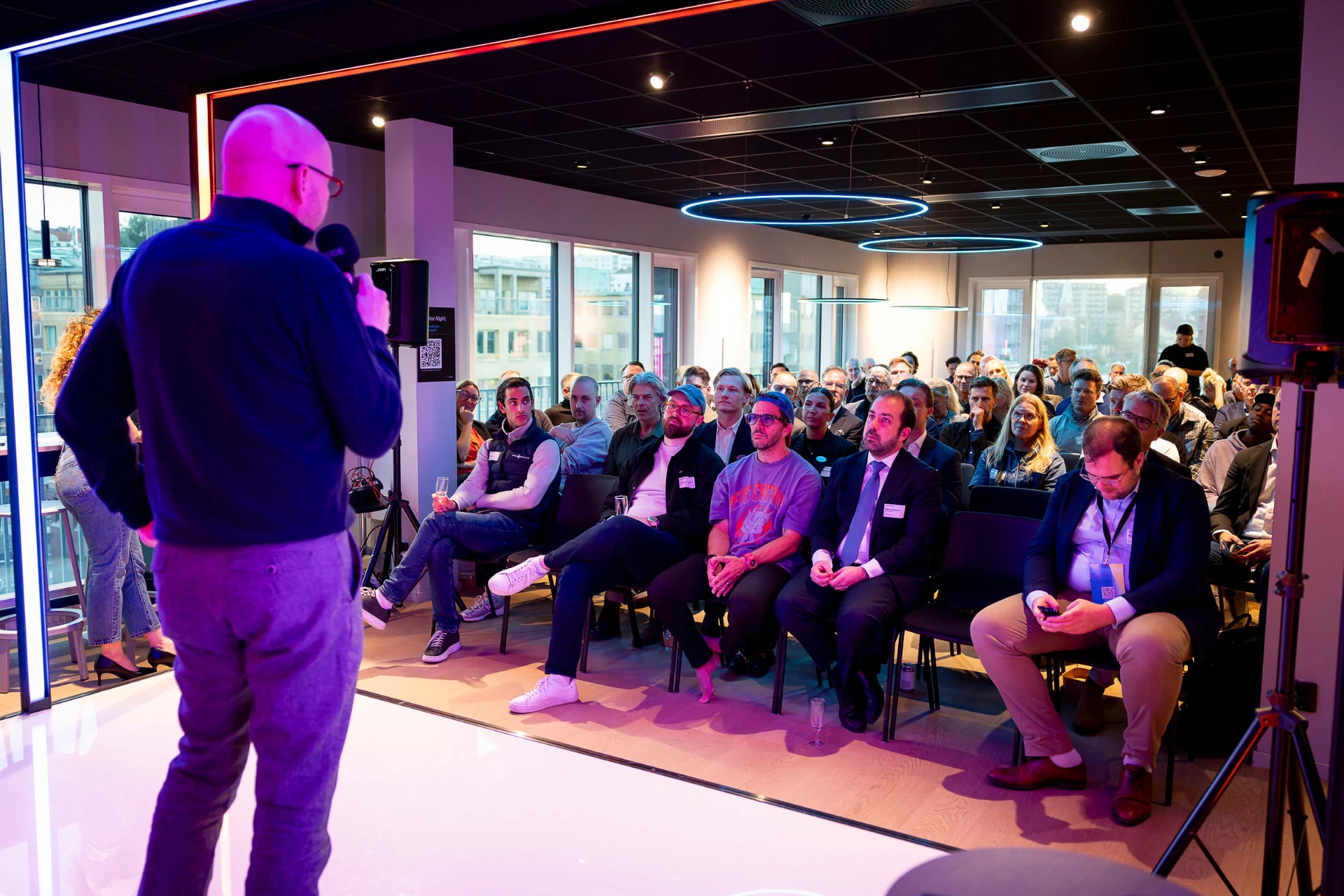 investor night. 65 investors. 65 founders. 13 pitches.